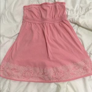 I don’t wear strapless tops anymore.